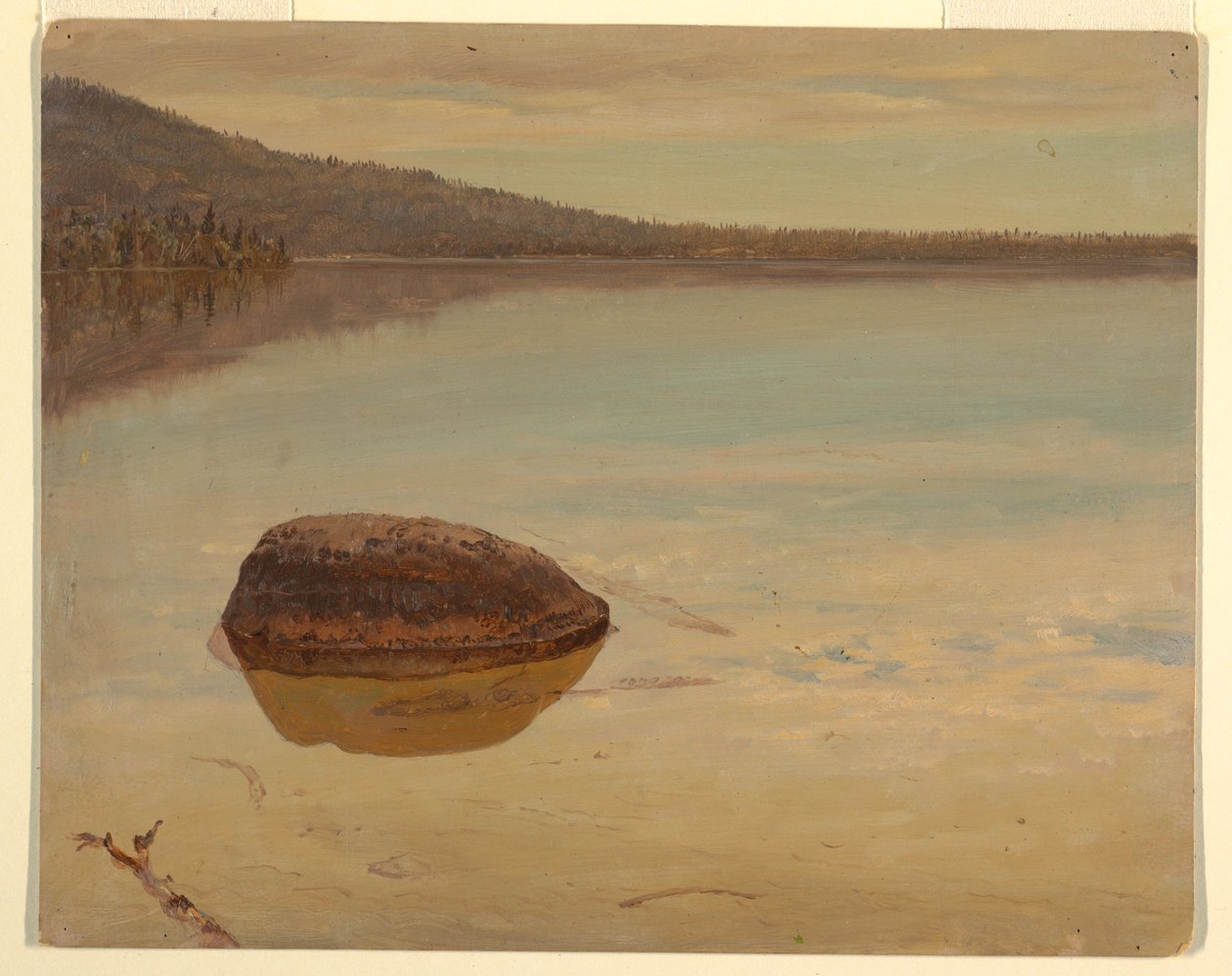 Tekening, Katahdin-meer, 1870-80 door Frederic Edwin Church