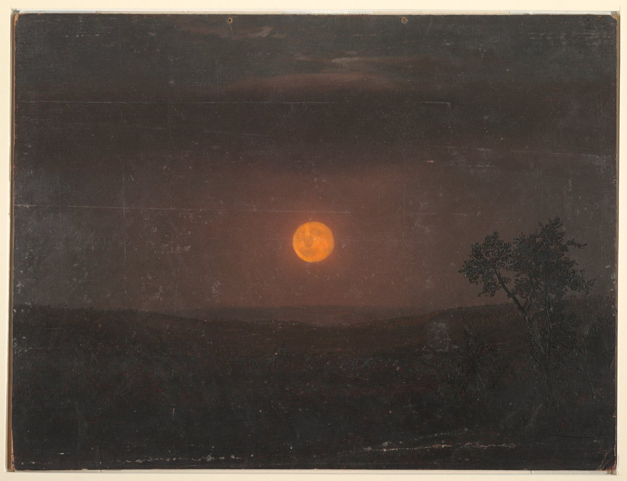 Tekening, Maanlicht, Church