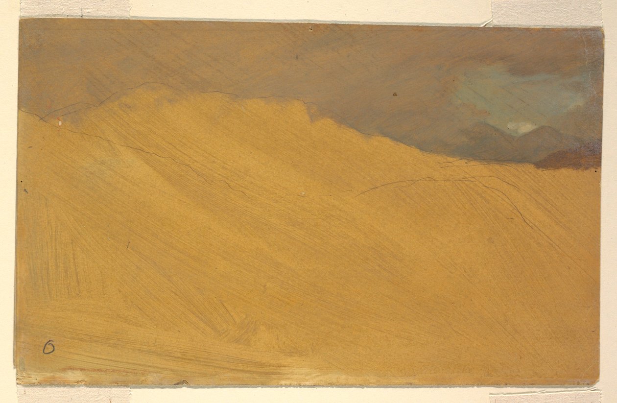 Tekening, Berglandschap, 1860-70 door Frederic Edwin Church