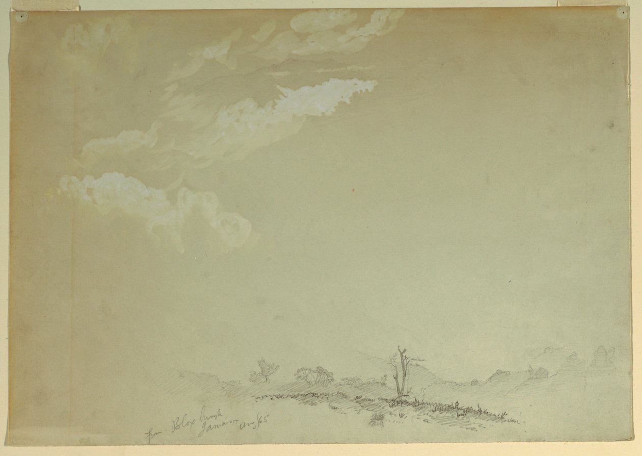 Tekening, Schetsen, Bloxburgh, Jamaica, 1865 door Frederic Edwin Church