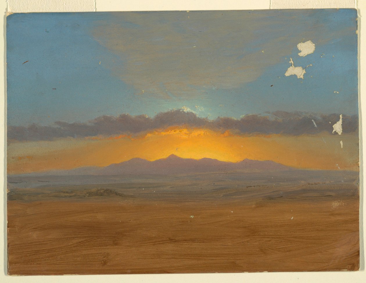 Tekening, Zonsondergang, 1865-66 door Frederic Edwin Church