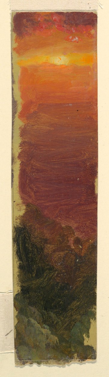 Tekening, Zonsondergang, 1868 door Frederic Edwin Church