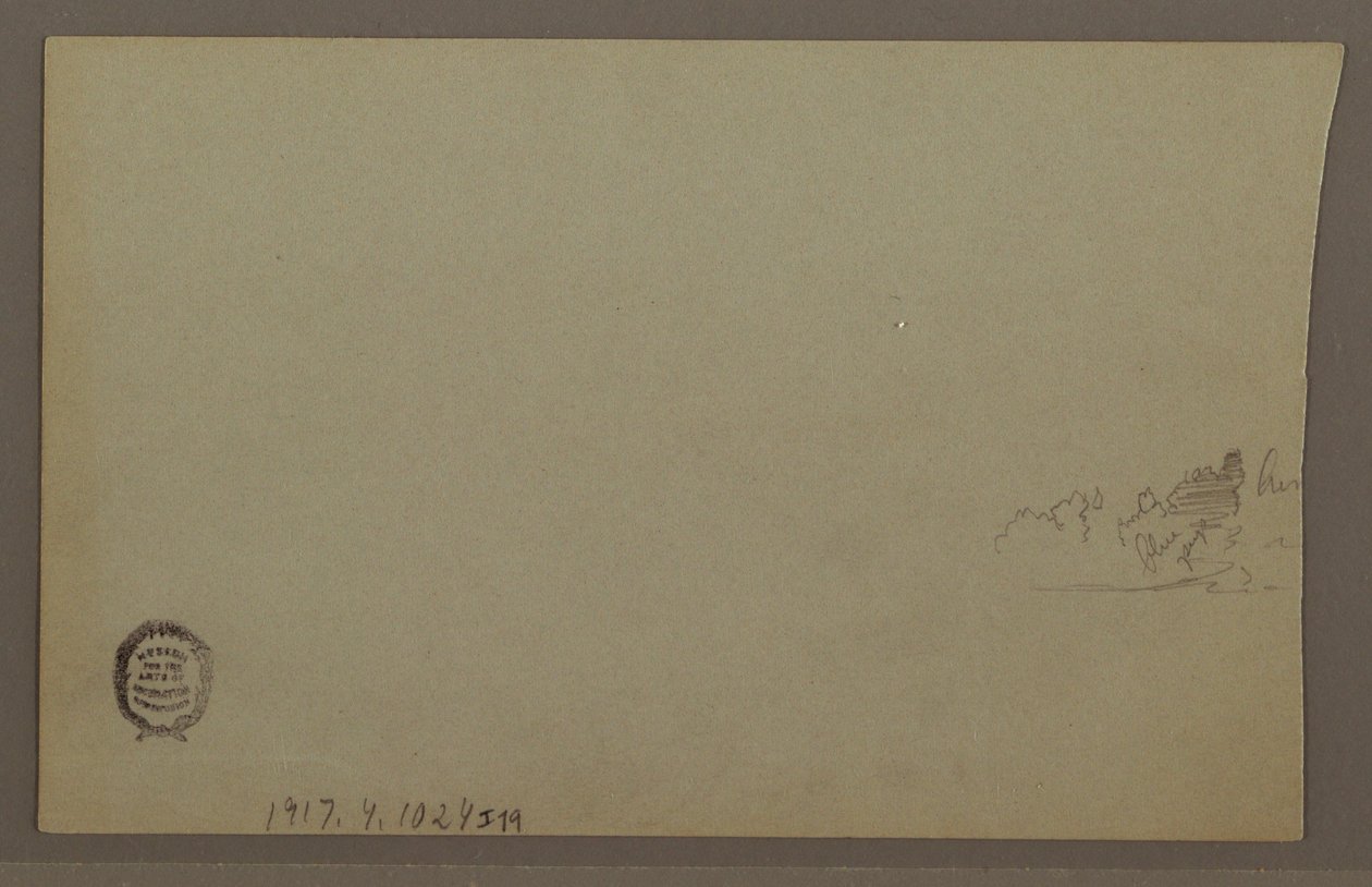 Tekening, Zonsondergang, mogelijk jaren 1860 door Frederic Edwin Church