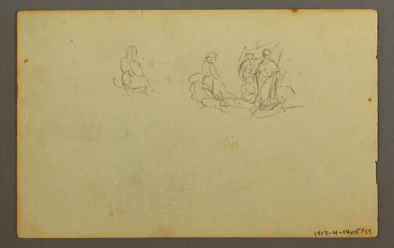 Tekening, Boslandschap, mogelijk 1845 door Frederic Edwin Church