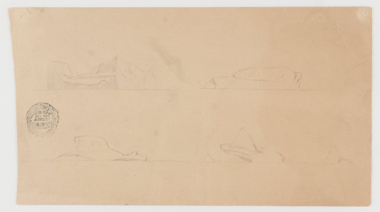 Drijvende ijsbergen door Frederic Edwin Church