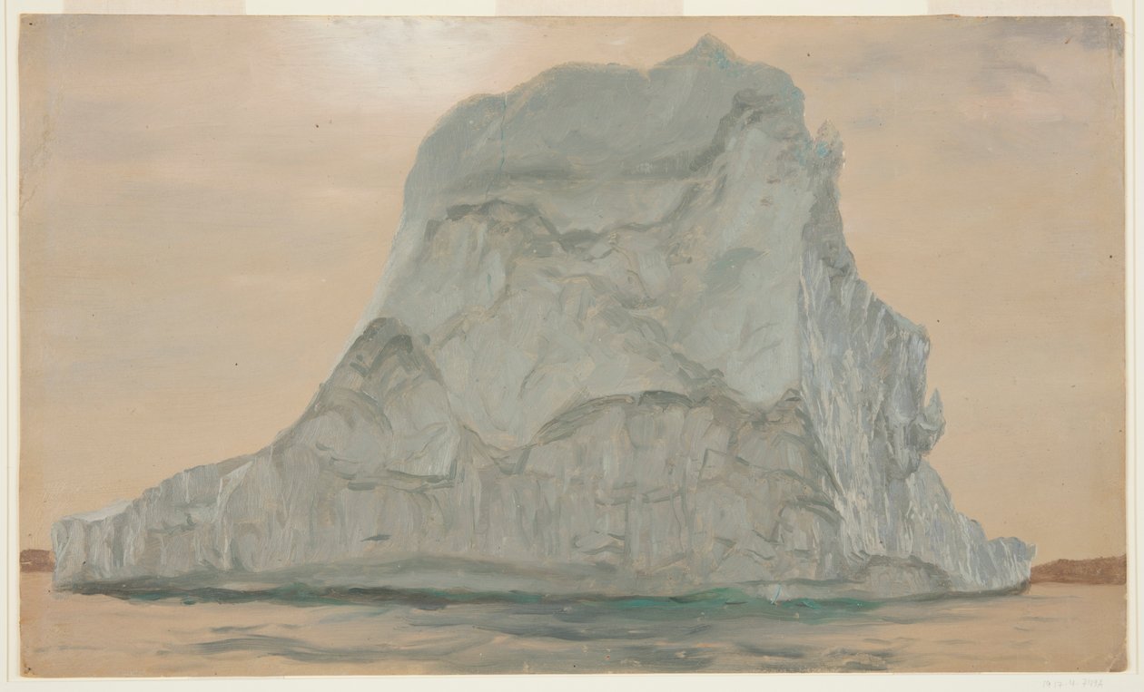 Grijze IJsberg door Frederic Edwin Church