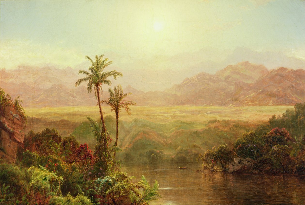 In de Andes door Frederic Edwin Church