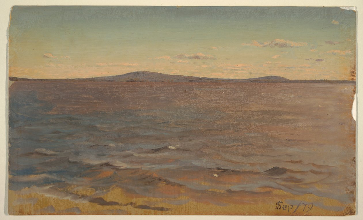 Maine, Lake Katahdin door Frederic Edwin Church