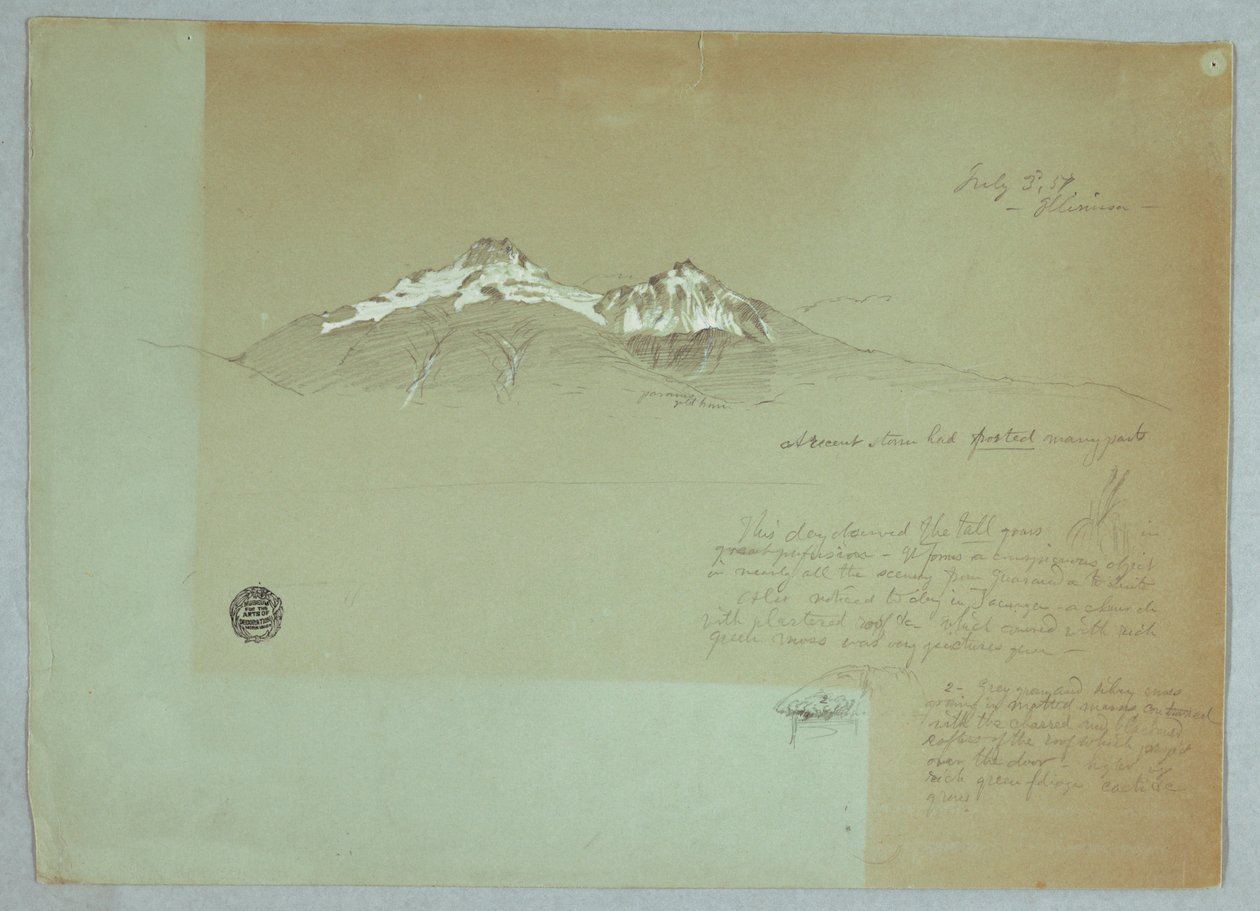 Mount Iliniza, Ecuador door Frederic Edwin Church