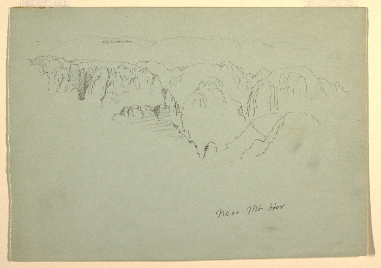 Berg, Wady el-Arabah, 23 februari 1868 door Frederic Edwin Church
