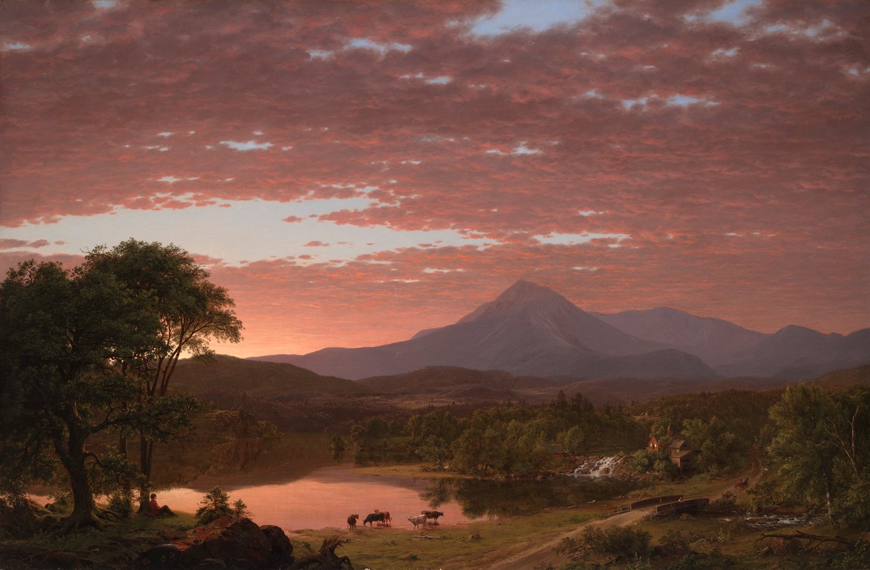 Mt. Ktaadn door Frederic Edwin Church