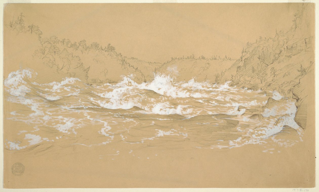 Niagara River Gorge door Frederic Edwin Church