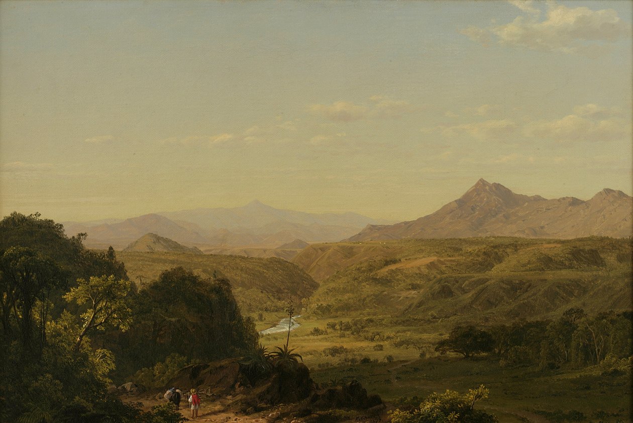 Scène in de Andes door Frederic Edwin Church