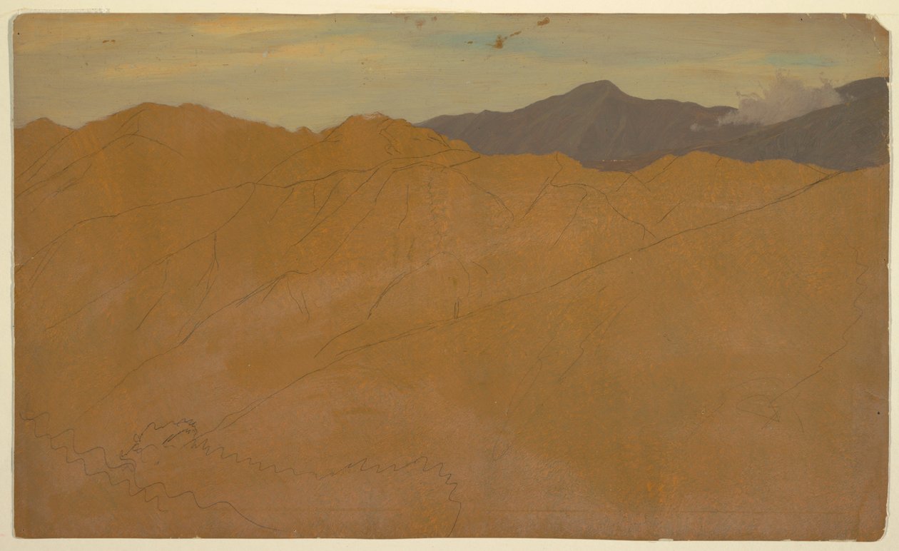 Zuid-Amerikaanse bergen door Frederic Edwin Church