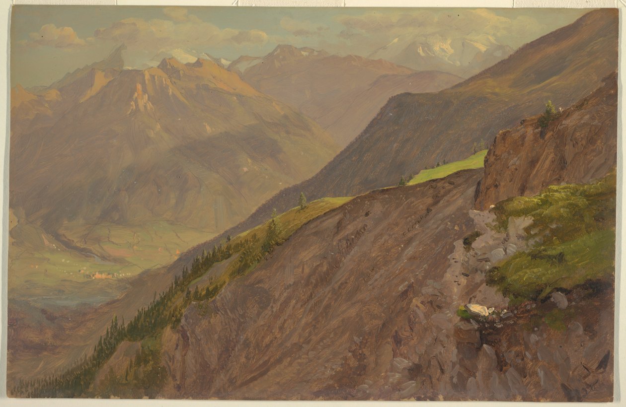 De Goell en Watzmann, nabij Berchtesgeden door Frederic Edwin Church