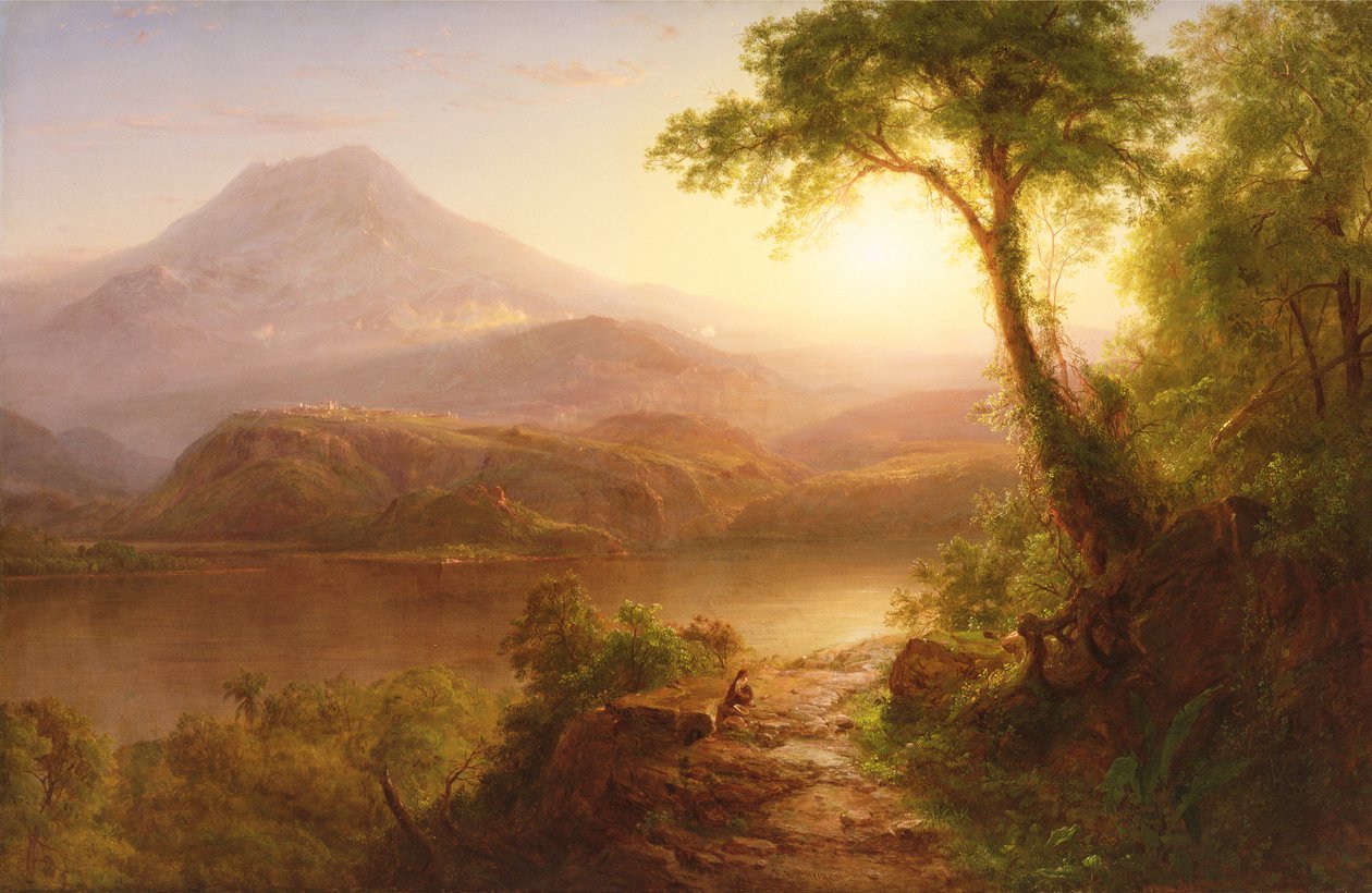 Tropisch landschap: Zuid-Amerikaans landschap door Frederic Edwin Church