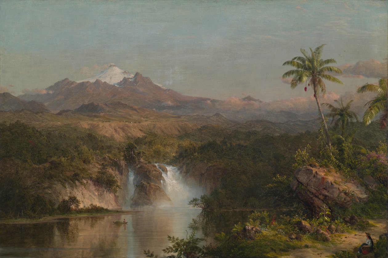 Uitzicht op Cotopaxi door Frederic Edwin Church