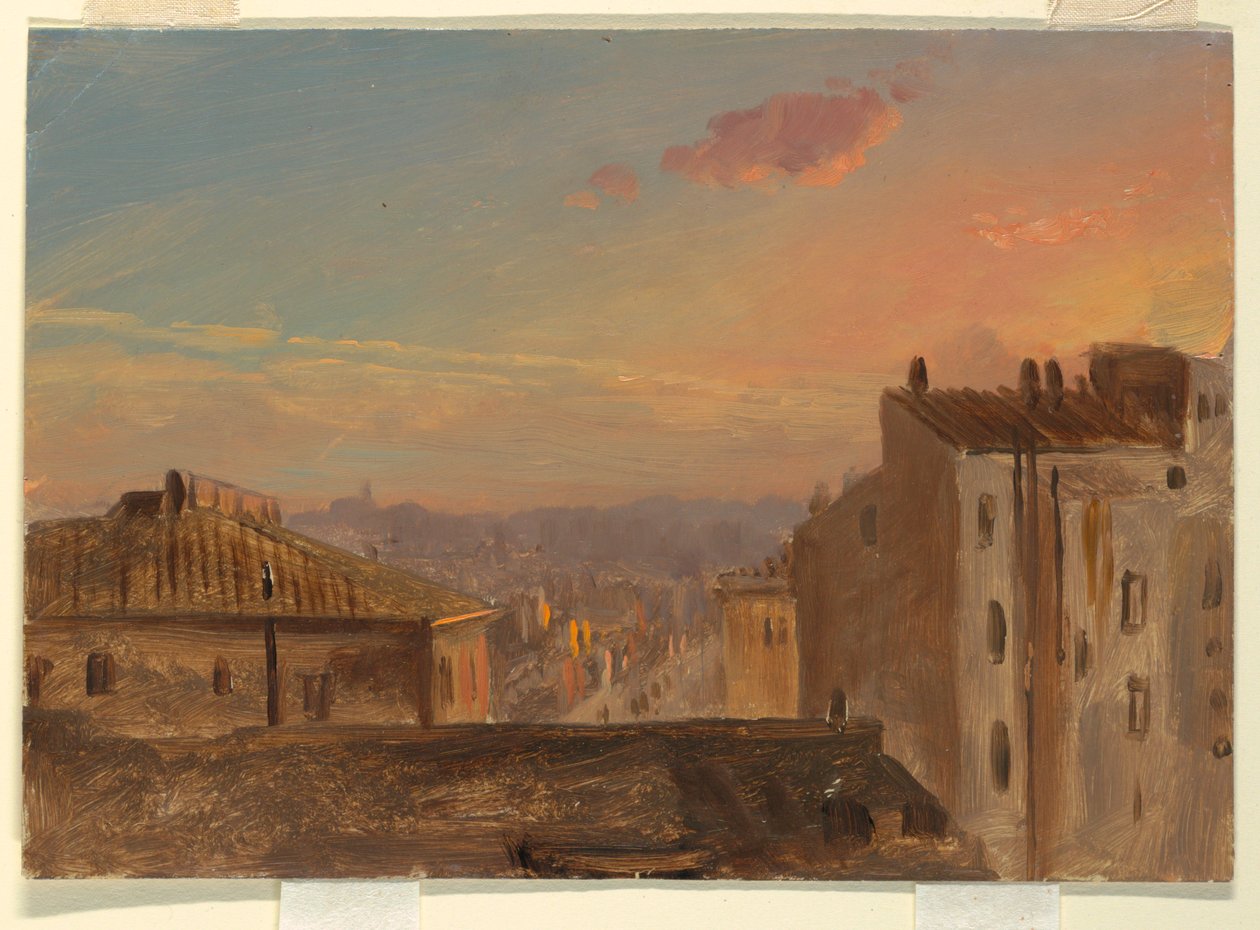 Uitzicht op Rome door Frederic Edwin Church