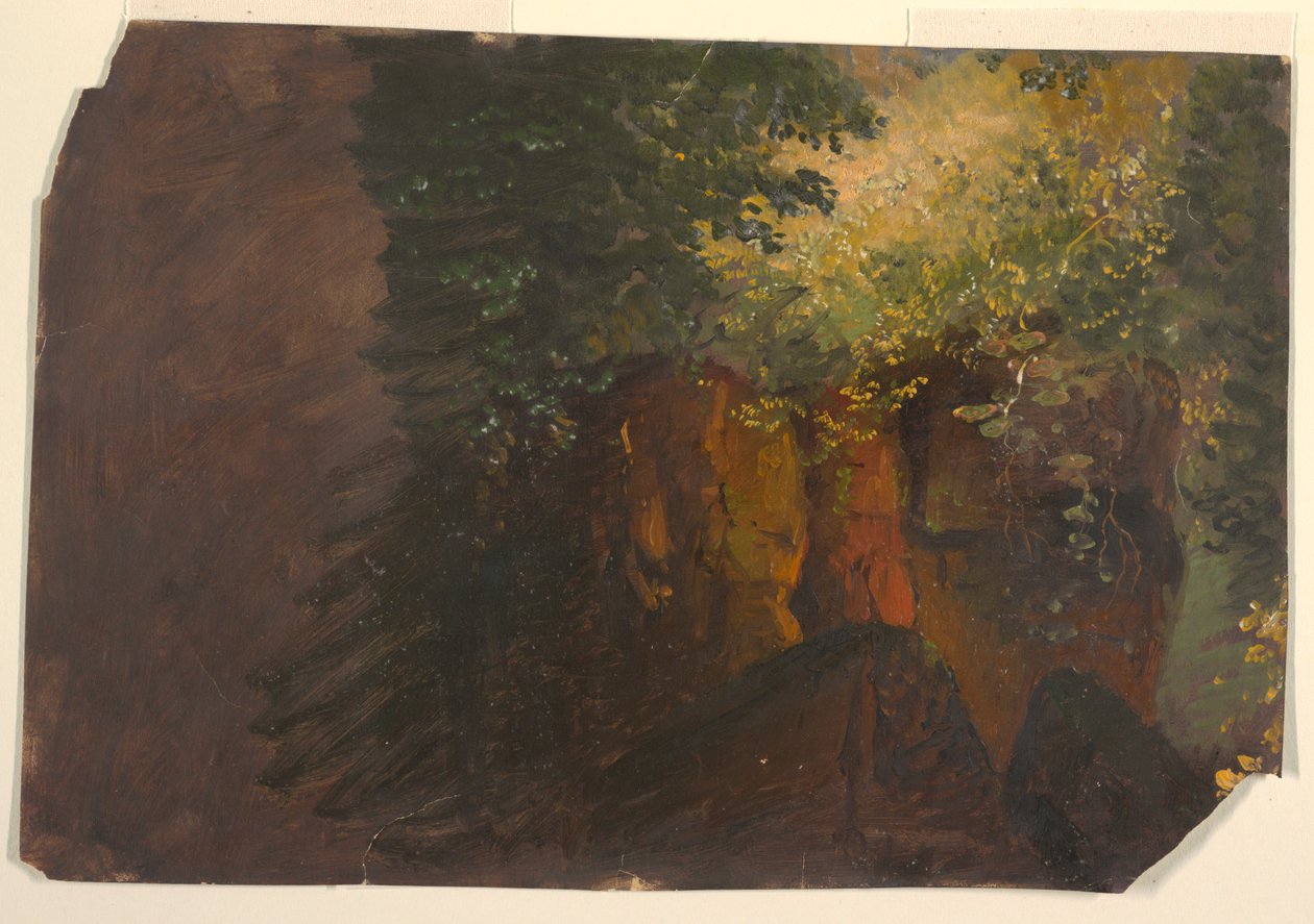 Boslandschap met Rotsen door Frederic Edwin Church