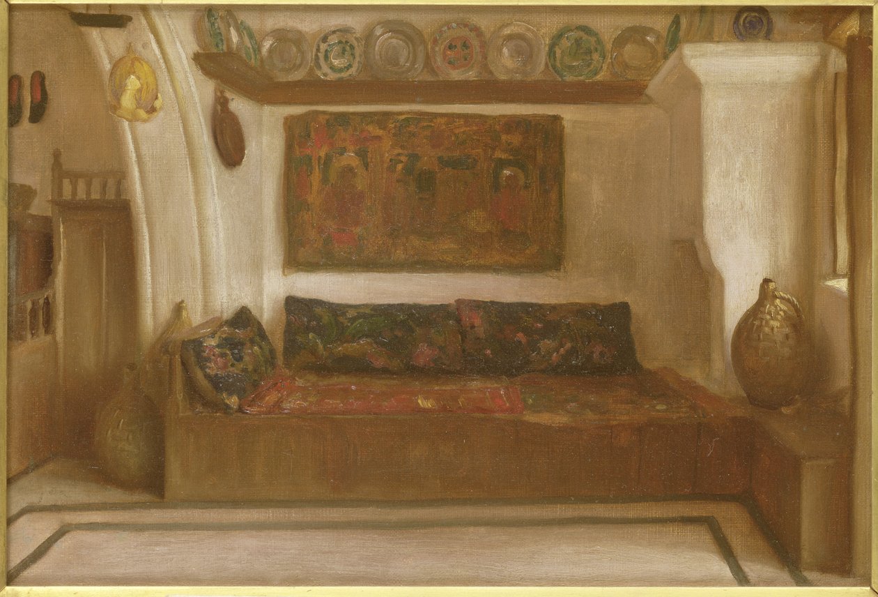 Een Huis in Lindos, Rhodos door Frederic Leighton