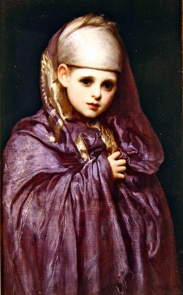 Kleine Fatima door Frederic Leighton