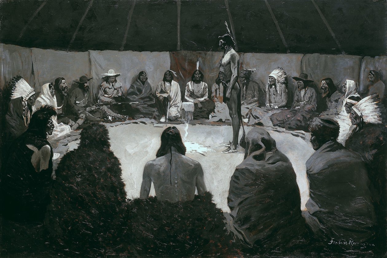 Ik zal het de blanke vertellen door Frederic Remington