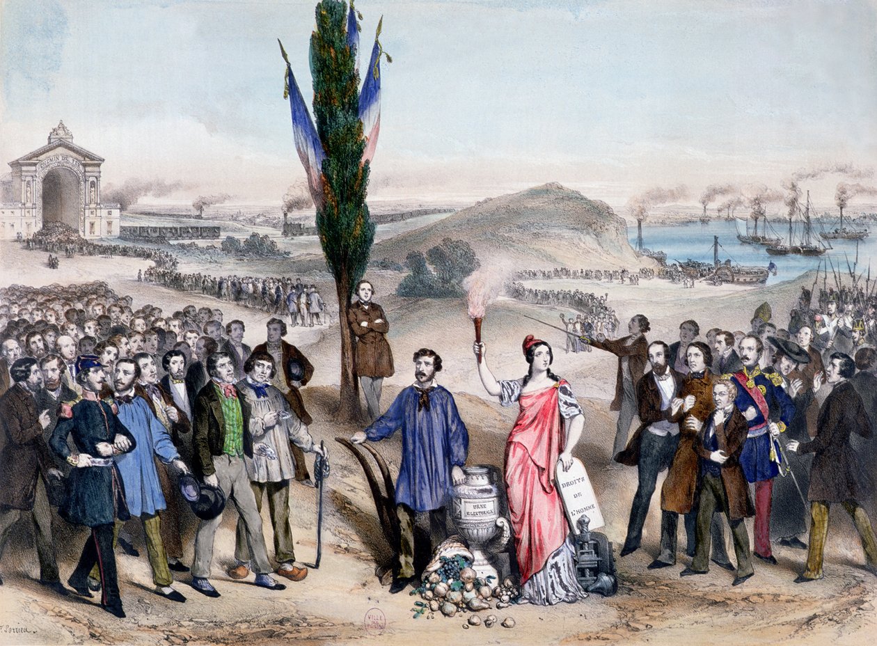 Algemeen kiesrecht, 1850 door Frederic Sorrieu