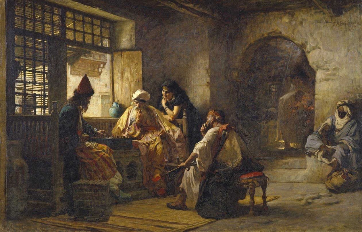 Een Interessant Spel door Frederick Arthur Bridgman