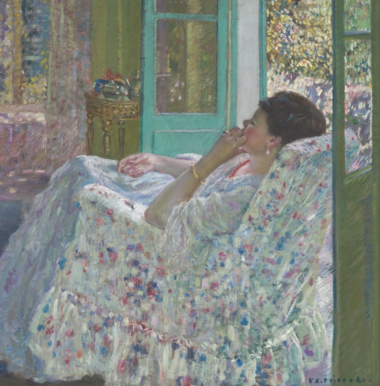 Middag door Frederick Carl Frieseke