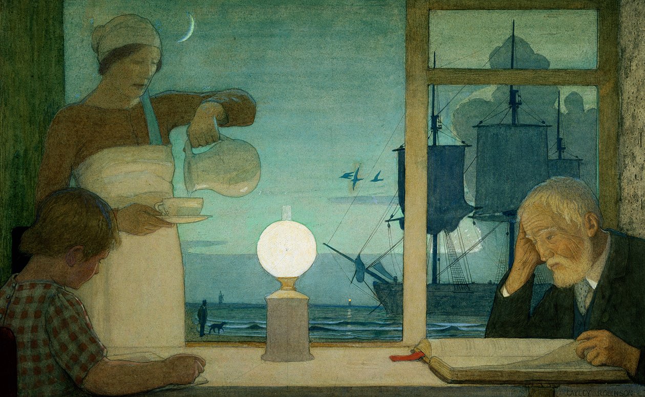 De Dag van Rust door Frederick Cayley Robinson