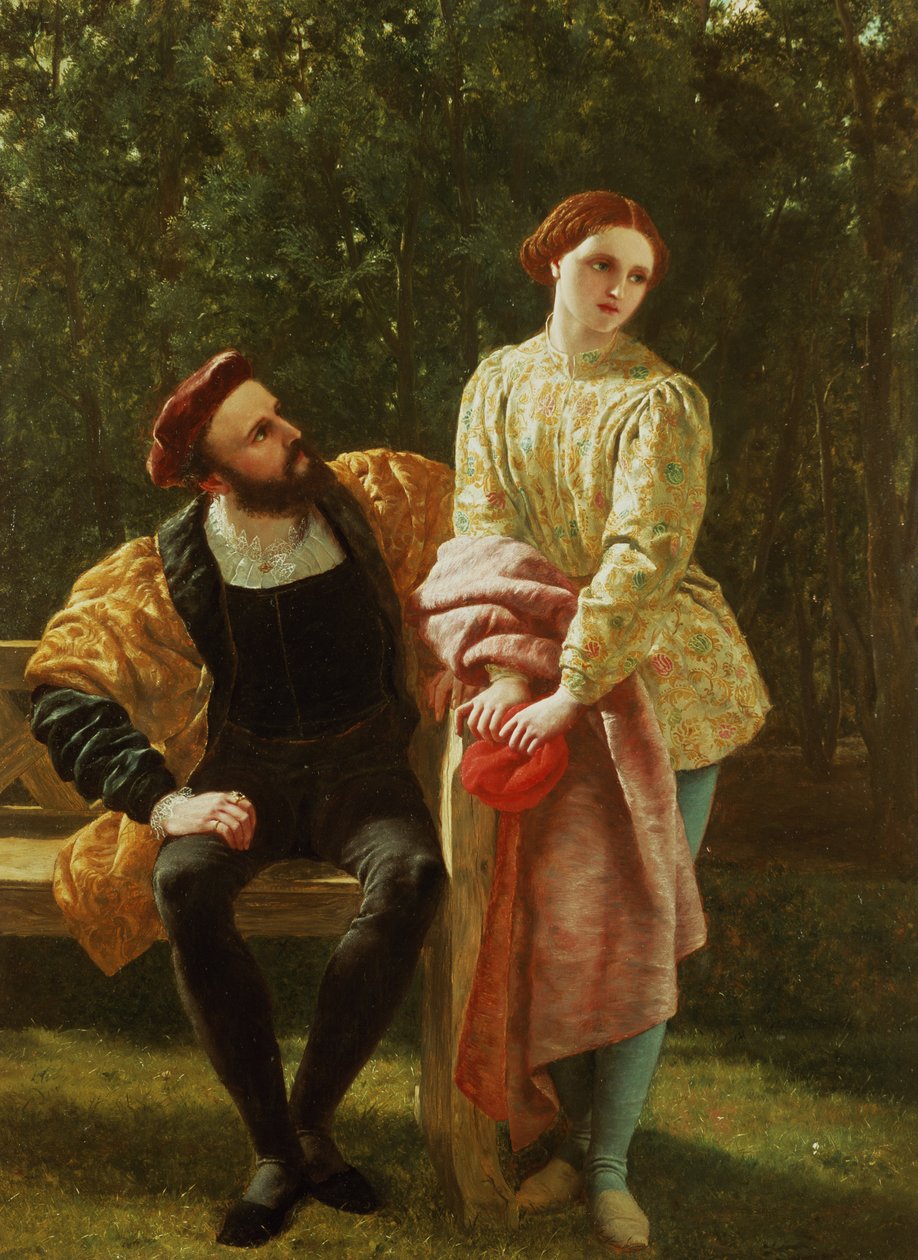 Orsino en Viola door Frederick Richard Pickersgill