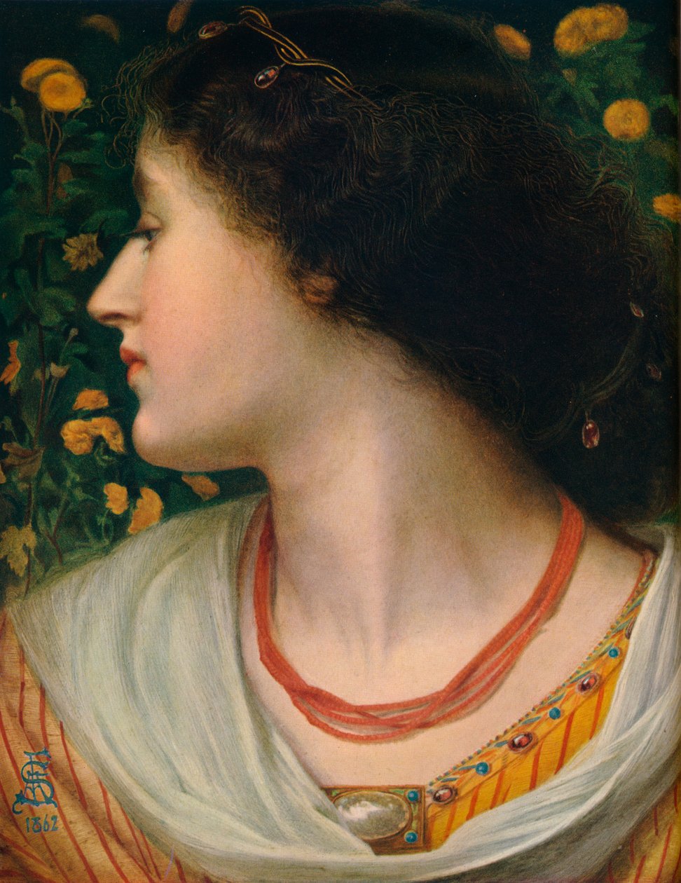 La Belle Isolde, 1862 door Frederick Augustus Sandys