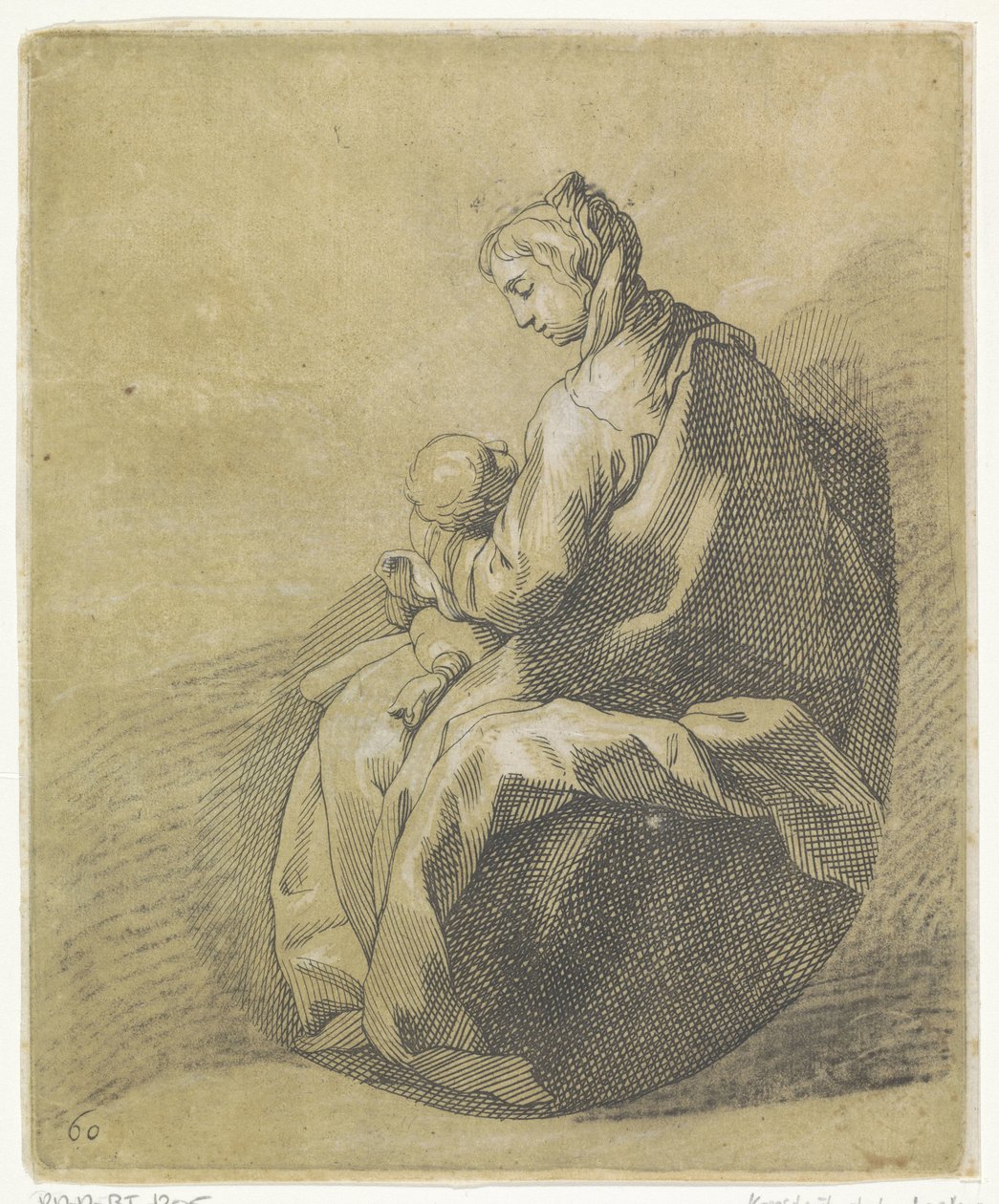 Maria met Christuskind door Frederick Bloemaert