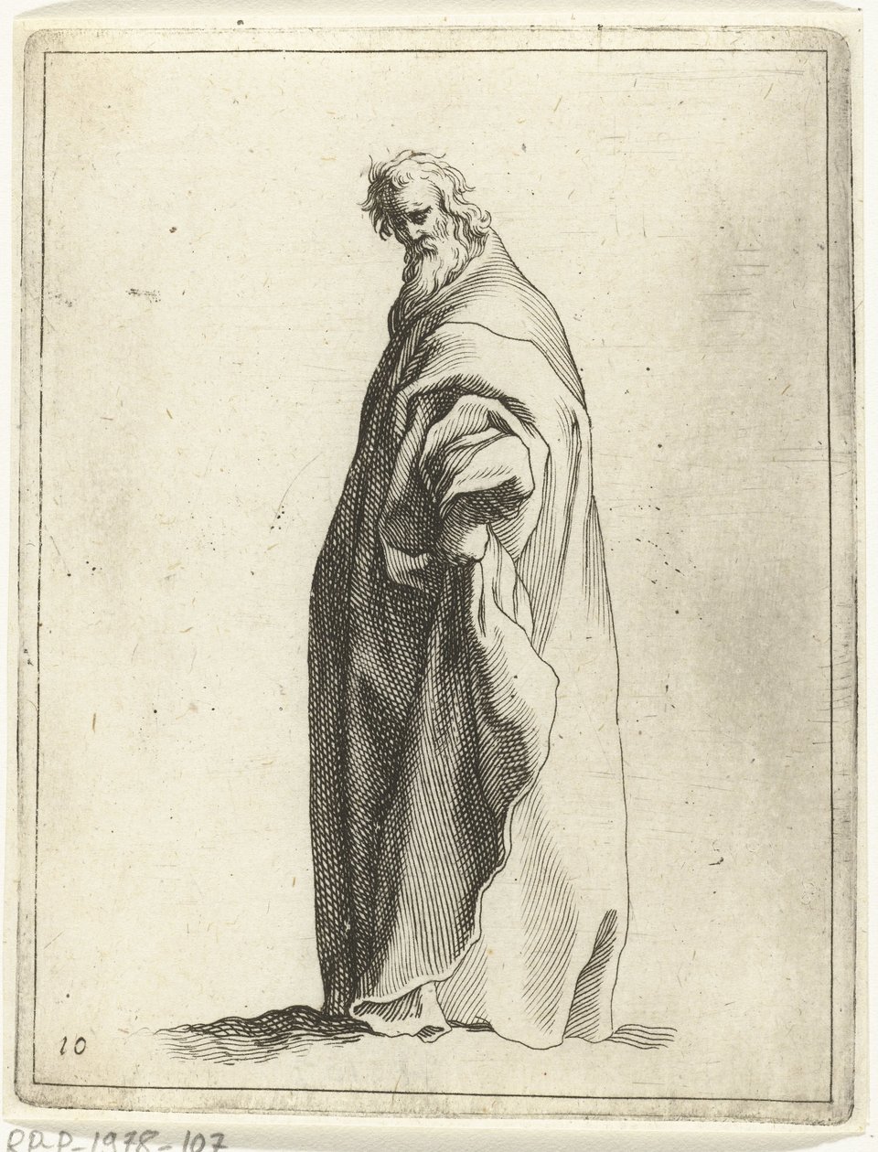 Oude man door Frederick Bloemaert