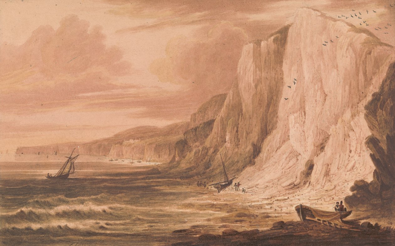 Culver Cliff, Sandown Bay, Isle of Wight door Frederick Calvert