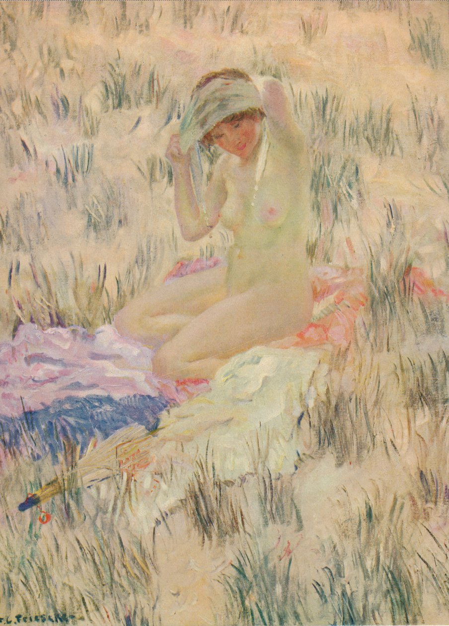 Sur les Dunes, 1913, c1932 door Frederick Carl Frieseke