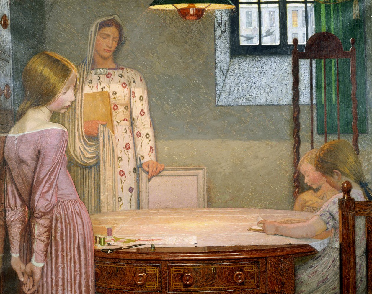 Een Winteravond door Frederick Cayley Robinson