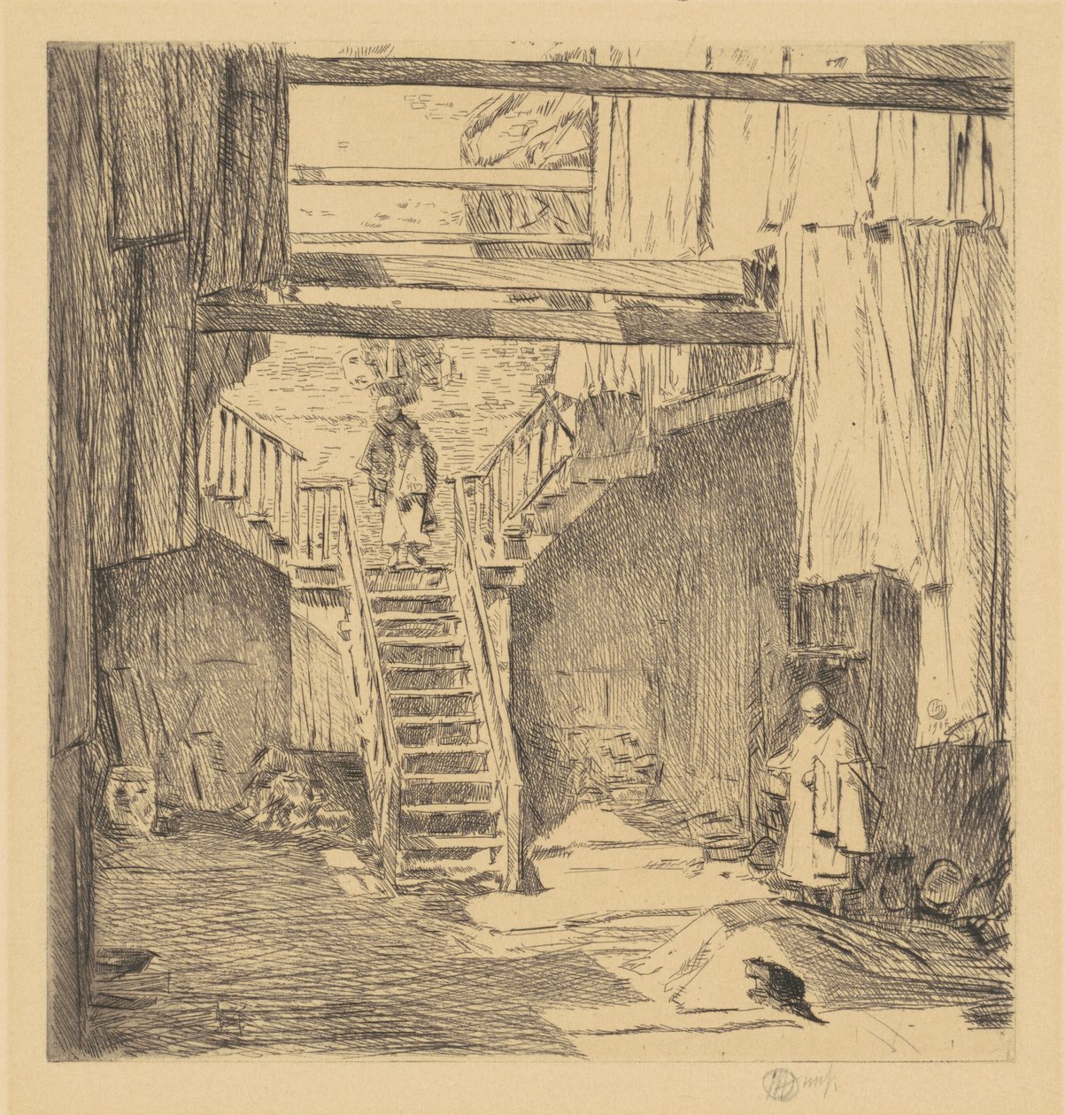 Oude Chinatown, San Francisco door Frederick Childe Hassam