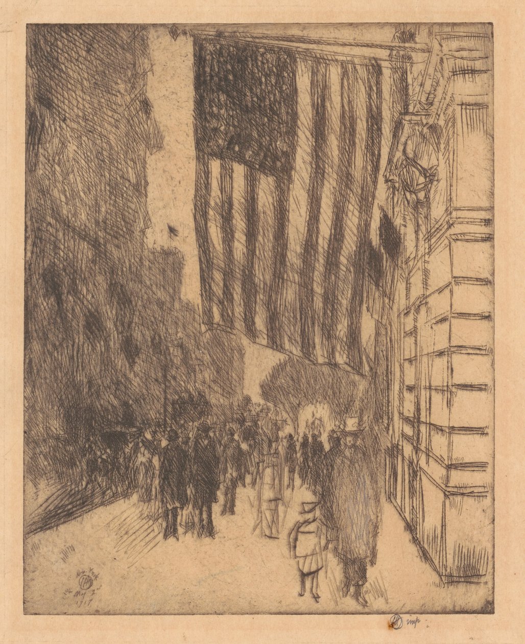 De Vlag door Frederick Childe Hassam