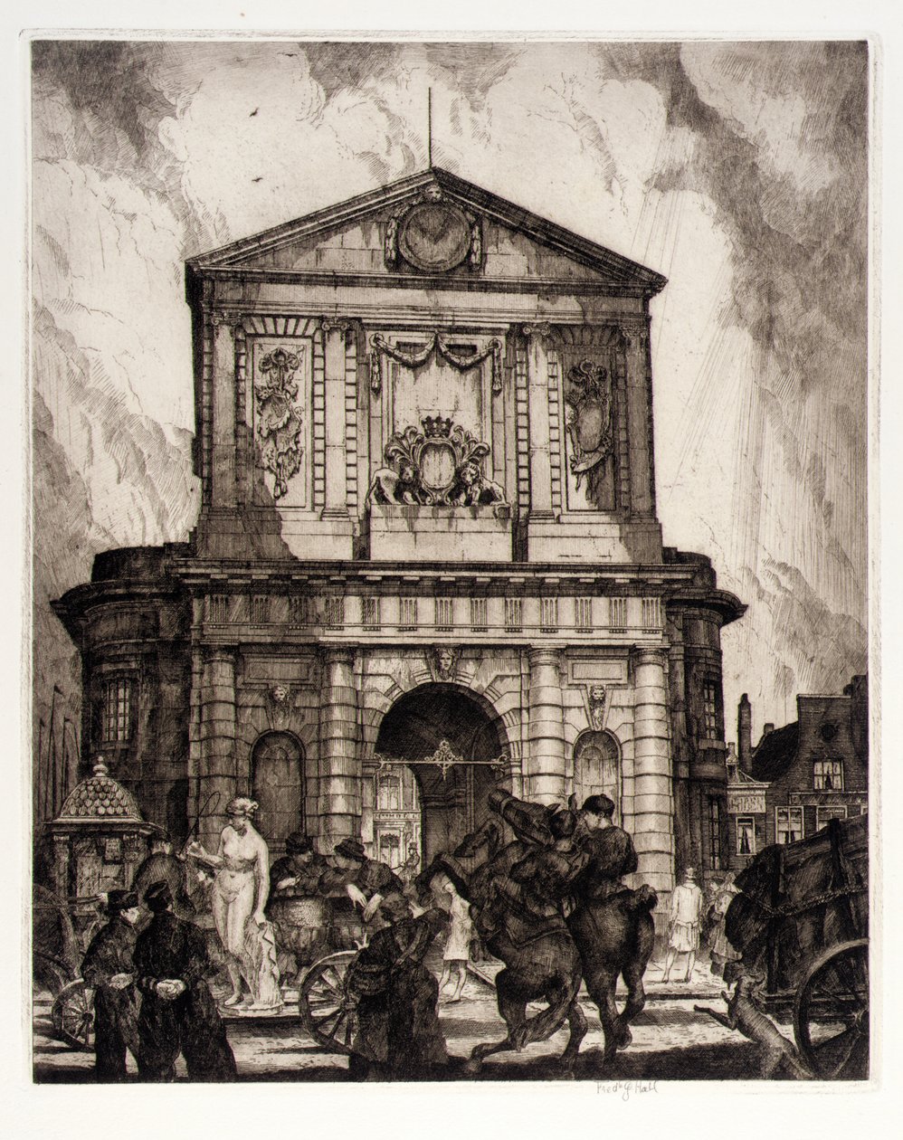 Poort, Rotterdam door Frederick G. Hall