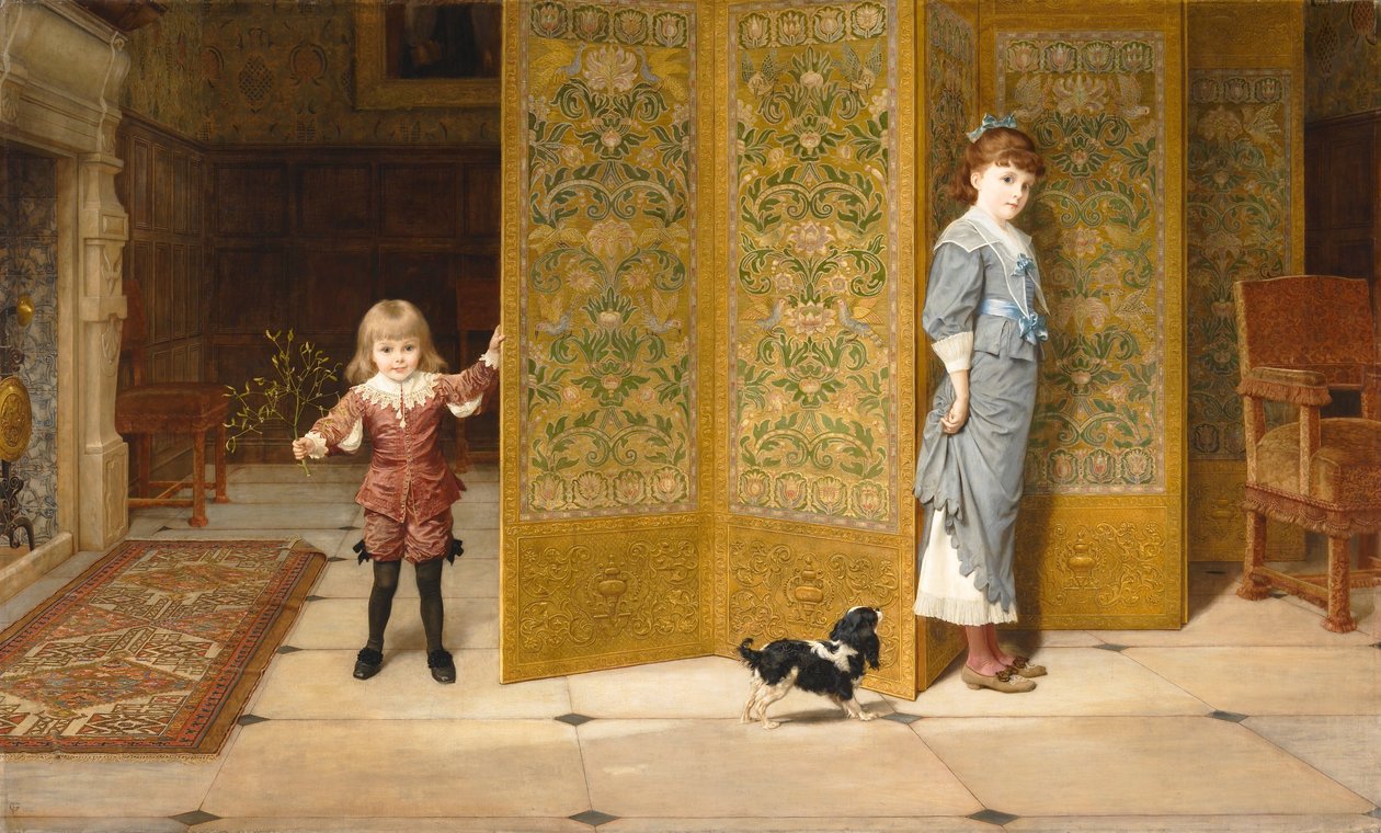 Puritein en cavalier door Frederick Goodall