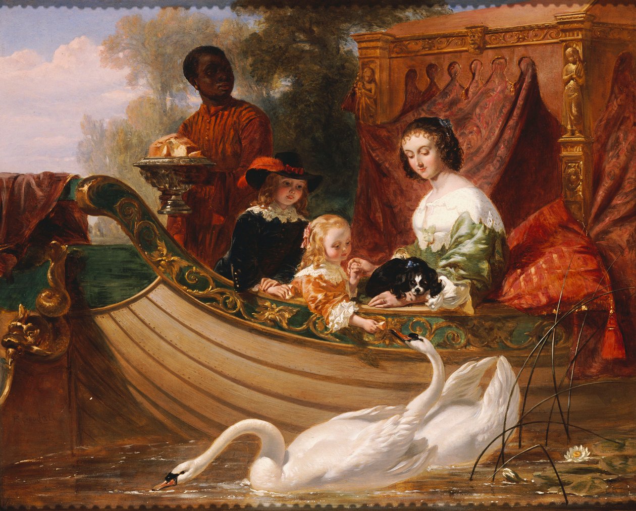De kinderen van koning Karel I door Frederick Goodall