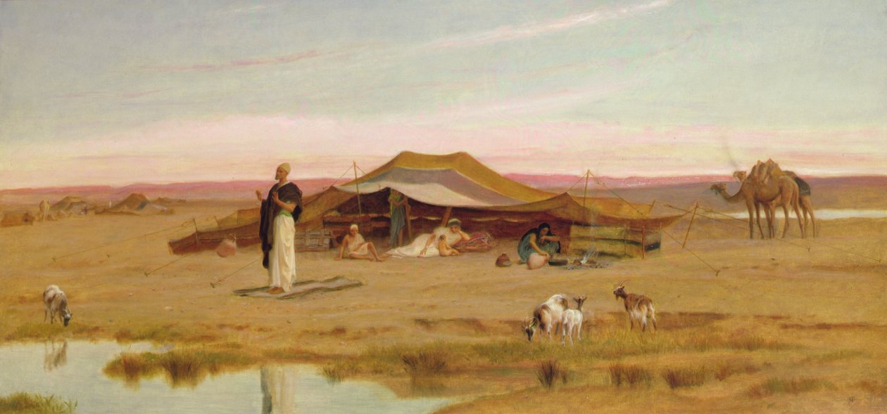 Het Avondgebed van de Sheikh door Frederick Goodall