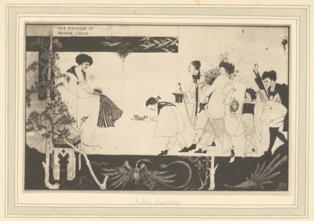 [Aubrey Beardsley: Verjaardag van Madame Sagalle]. door Frederick H. Evans