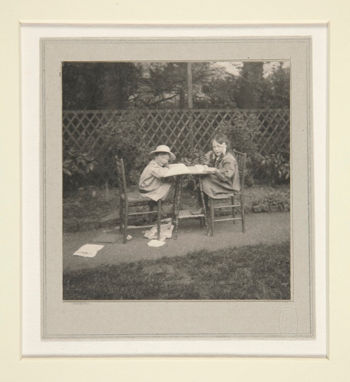 Barbara en Evan Evans door Frederick Henry Evans