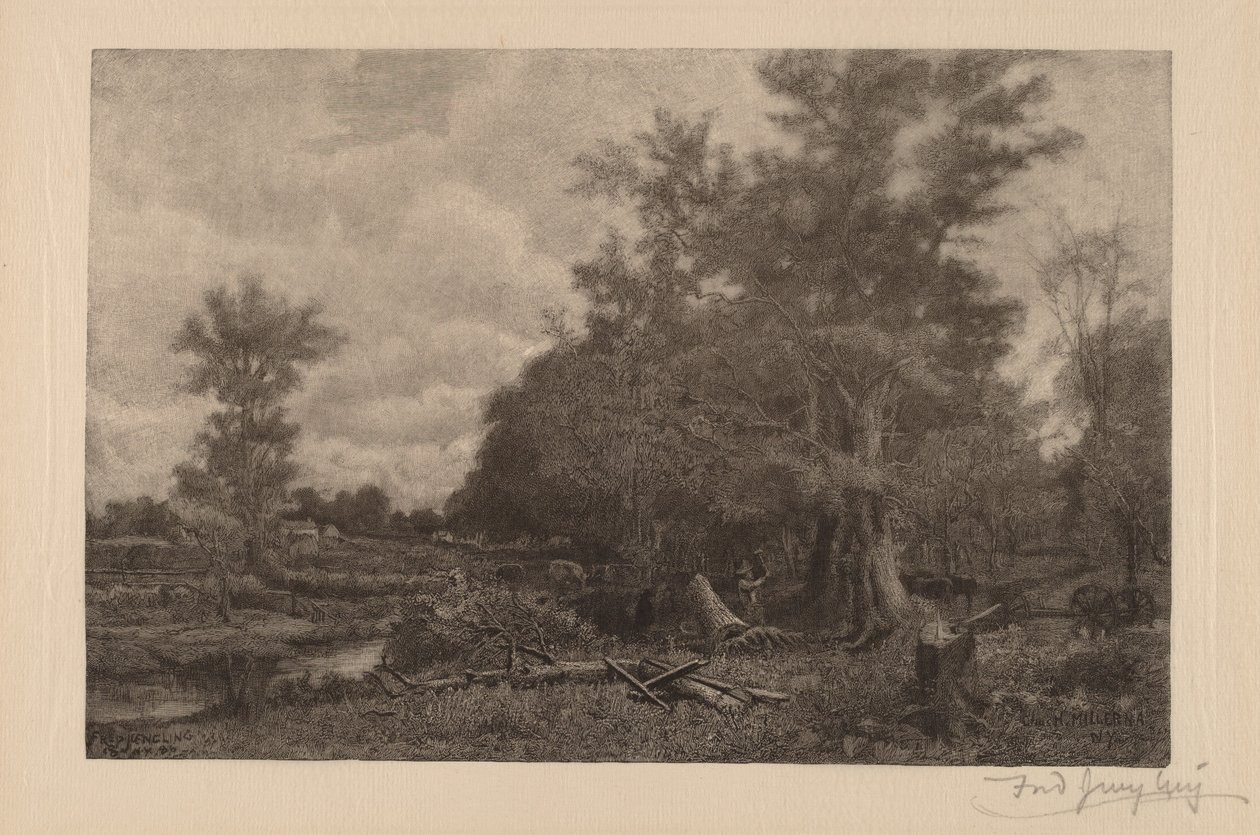 Zonder Titel (New York Landschap) door Frederick Juengling