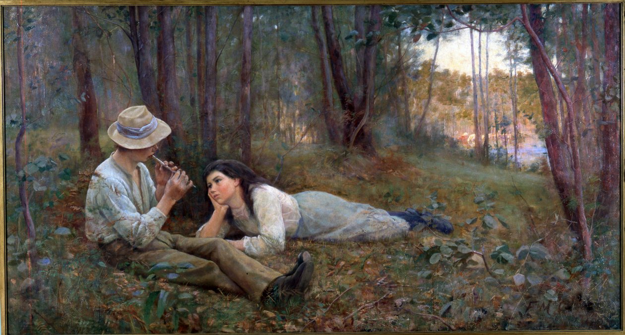 Bush Idyll, 1893 door Frederick McCubbin