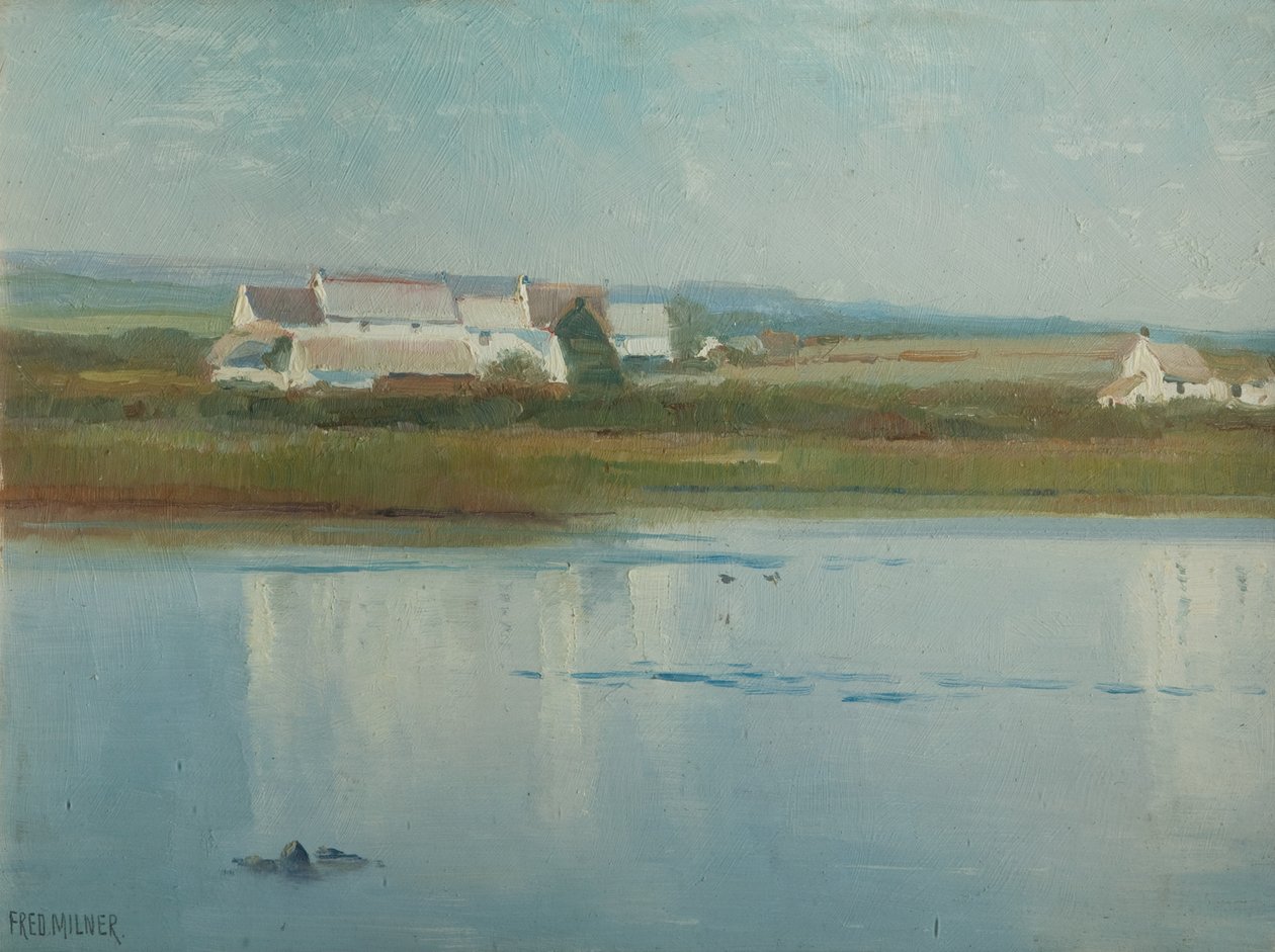 Bij Marazion - Riverside Farm door Frederick Milner