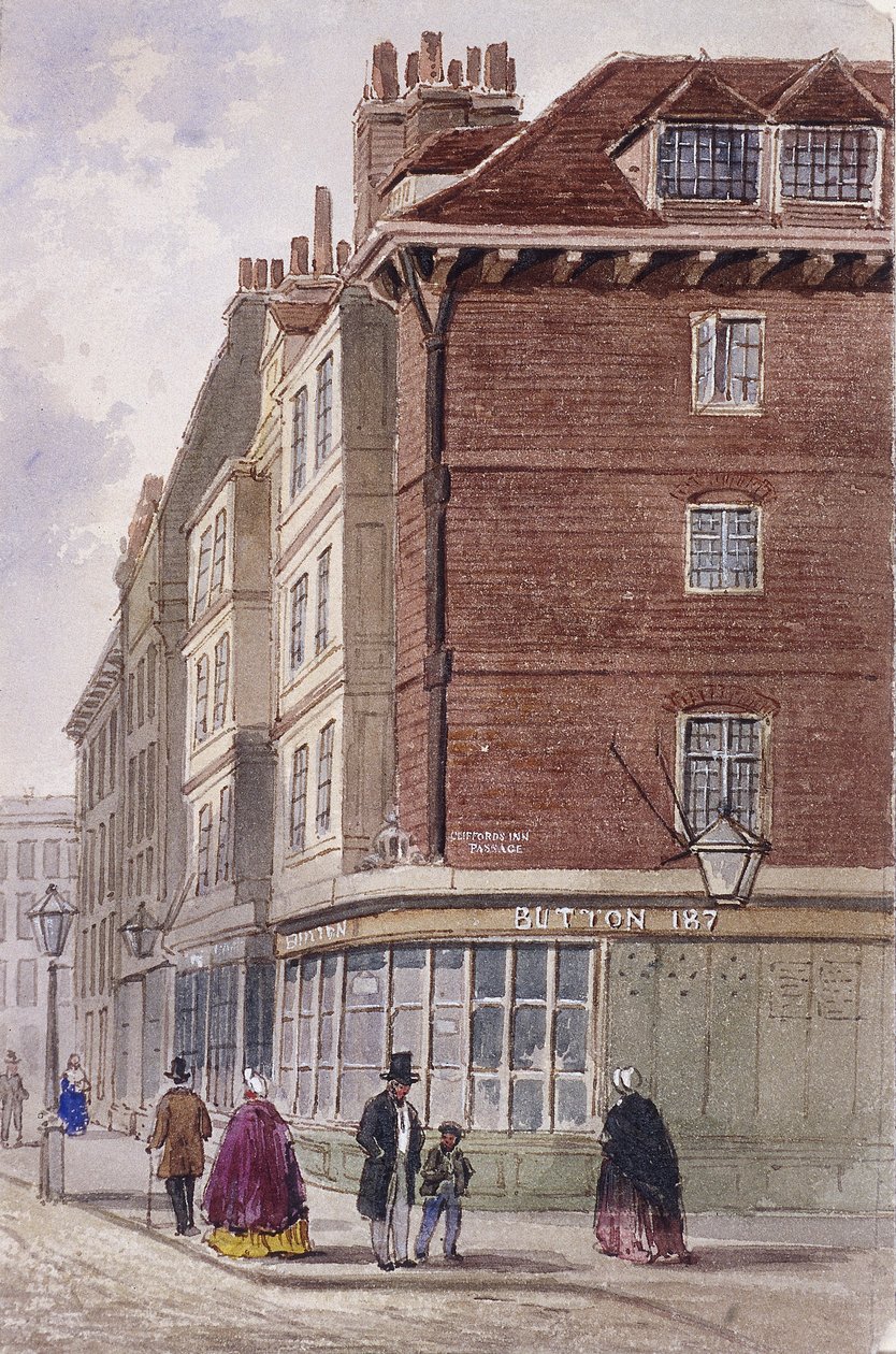 Fleet Street, Londen door Frederick Napoleon Shepherd