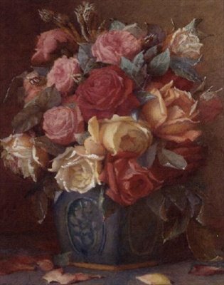 Rozen in een Vaas door Frederick R. Spencer